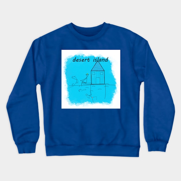 Desert Island Crewneck Sweatshirt by momomoma